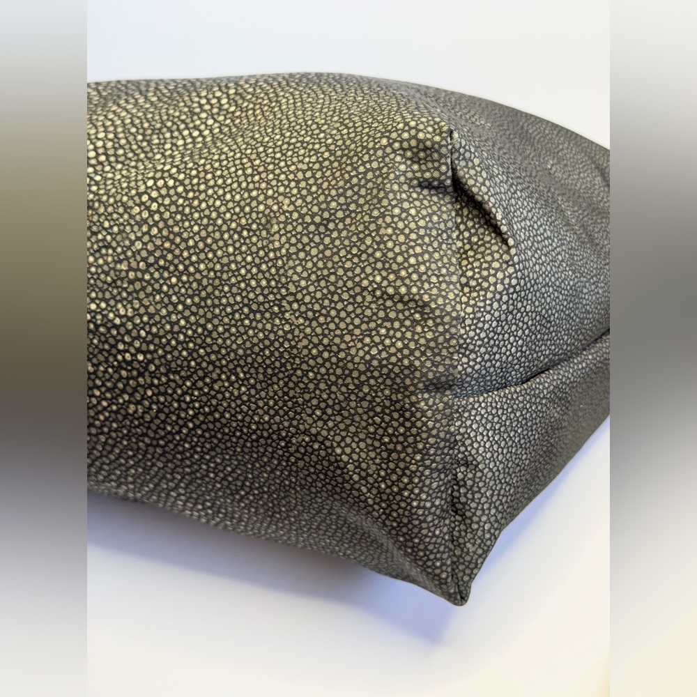 Longchamp Le Pliage Bag w Stingray Pattern Gray Nylon and Patent Leather Trim - Picture 12 of 14